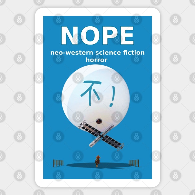 NOPE (2022) movie poster PARODY Sticker by SPACE ART & NATURE SHIRTS 